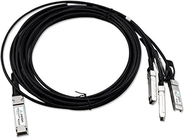 Alt view image 3 of 4 - Axiom AA1404041-E6-AX 40Gbase Direct Attach Cable - Qsfp+ To Sfp+ - 33 Ft - Twinaxial - Passive