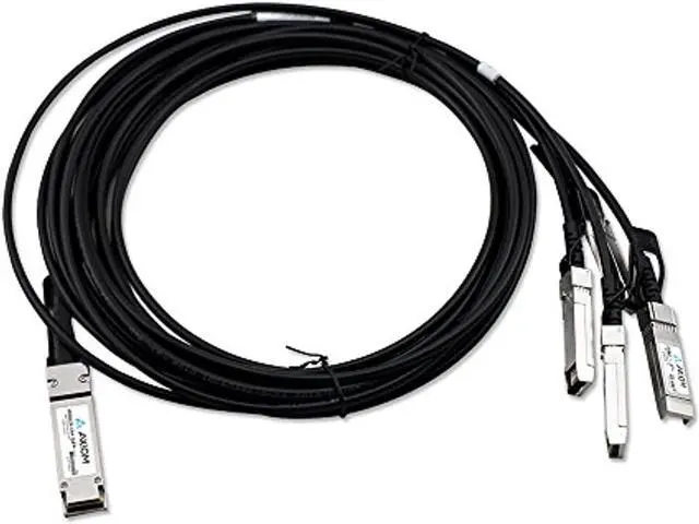 Alt view image 4 of 4 - Axiom AA1404036-E6-AX 40Gbase Direct Attach Cable - Qsfp+ To Sfp+ - 16.4 Ft - Twinaxial - Passive