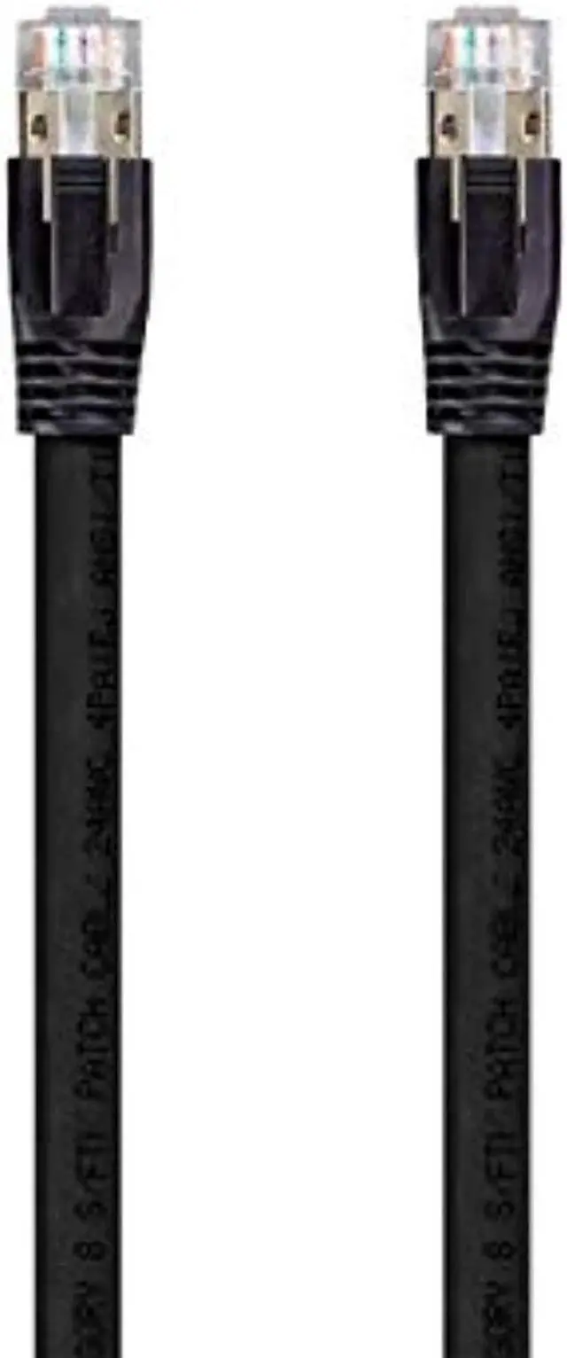 Alt view image 5 of 5 - Monoprice Cat8 Ethernet Network Cable - 5 Feet - Black | 2GHz, 40Gbps, 24AWG, S/FTP - Entegrade Series
