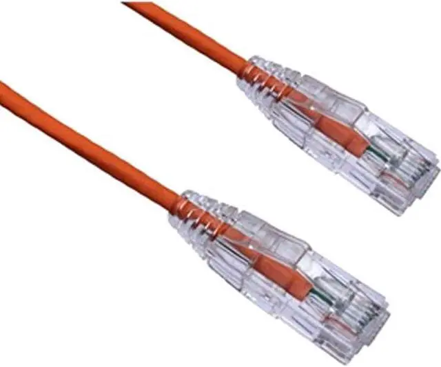 Alt view image 3 of 3 - Axiom C6ABFSB-O3-AX Bendnflex Ultra-Thin - Patch Cable - Rj-45 (M) To Rj-45 (M) - 3 Ft - Foiled Unshielded Twisted Pair (F/Utp) - Cat 6A - Snagless, Stranded - Orange