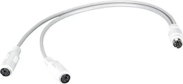 Main image of MINI DIN Y-CABLE - 6-PIN, FEMALE/MALE/FEMALE