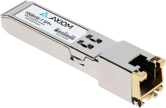 Alt view image 4 of 5 - Axiom 7G17A03130-AX Sfp+ Transceiver Module (Equivalent To: Lenovo 7G17A03130) - 10 Gigabit Ethernet - 10Gbase-T - Rj-45 - Up To 98 Ft - For Lenovo Flex System Si4091