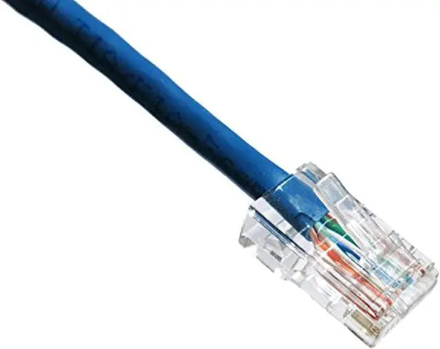 Alt view image 2 of 2 - Axion C5ENB-B10-AX Axiom 10FT CAT5E 350mhz Patch Cable - Category 5e for Network Device - Patch Cable - 10 ft - 1 x - 1 x - Gold-plated Contacts - Blue
