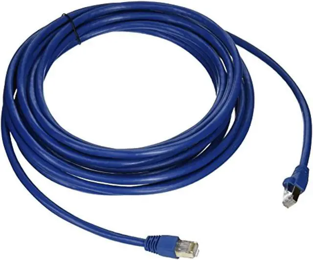 Alt view image 7 of 13 - Monoprice Cat6A Ethernet Patch Cable - 20 Feet - Blue | Network Internet Cord - RJ45, Stranded, 550Mhz, STP, Pure Bare Copper Wire, 10G, 26AWG