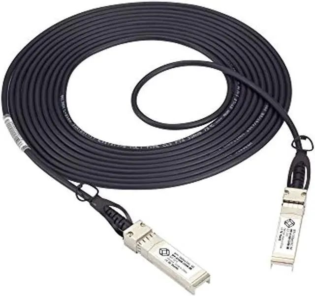 Main image of SFP+ 10-GBPS DIRECT ATTACH CABLE (DAC) - CISCO SFP-H10GB-CU5M COMPATIBLE, BLACK,