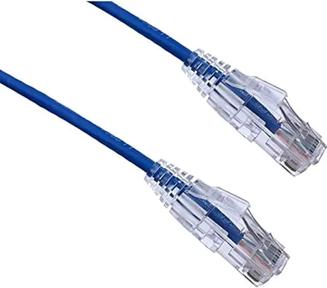 Alt view image 2 of 2 - Axiom C6ABFSB-B7-AX Bendnflex Ultra-Thin - Patch Cable - Rj-45 (M) To Rj-45 (M) - 7 Ft - Foiled Unshielded Twisted Pair (F/Utp) - Cat 6A - Snagless, Stranded - Blue