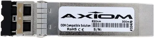 Alt view image 5 of 5 - Axiom SFP+ Transceiver Modules are certified 100% compliant in all OEM applications. They are pre-configured with an application specific code to meet the requirement set forth by the router and switch OEMs. Axiom compatible transceivers pe
