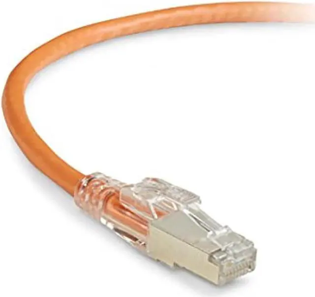 Alt view image 4 of 9 - GIGATRUE 3 CAT6. SHIELDED PATCH CORD ORANGE 10FT