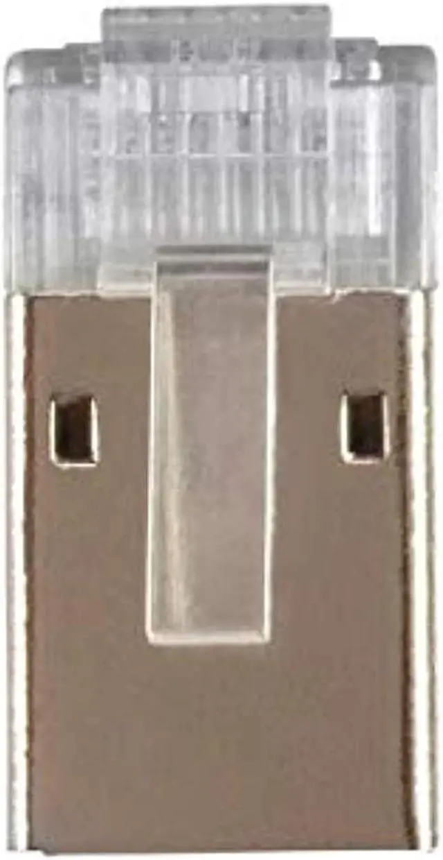 Alt view image 5 of 6 - Monoprice 8P8C Shielded RJ45 Plug with Inserts for Cat6a Ethernet Cable 25pcs/pk8P8C Shielded RJ45 Plug with Inserts for Cat6a Ethernet Cable 25pcs/pack