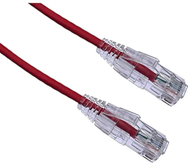 Alt view image 3 of 3 - Axiom C6ABFSB-R40-AX Bendnflex Ultra-Thin - Patch Cable - Rj-45 (M) To Rj-45 (M) - 40 Ft - Foiled Unshielded Twisted Pair (F/Utp) - Cat 6A - Snagless, Stranded - Red
