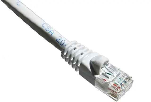Alt view image 4 of 5 - Axiom C6AMB-W25-AX Patch Cable - Rj-45 (M) To Rj-45 (M) - 25 Ft - Utp - Cat 6A - Ieee 802.3An - Molded, Snagless, Stranded - White