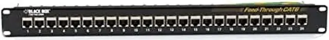 Alt view image 10 of 13 - BLACK BOX JPM814A PTCH PNL CAT6 FD-THR 1U SHIELDED 24PT