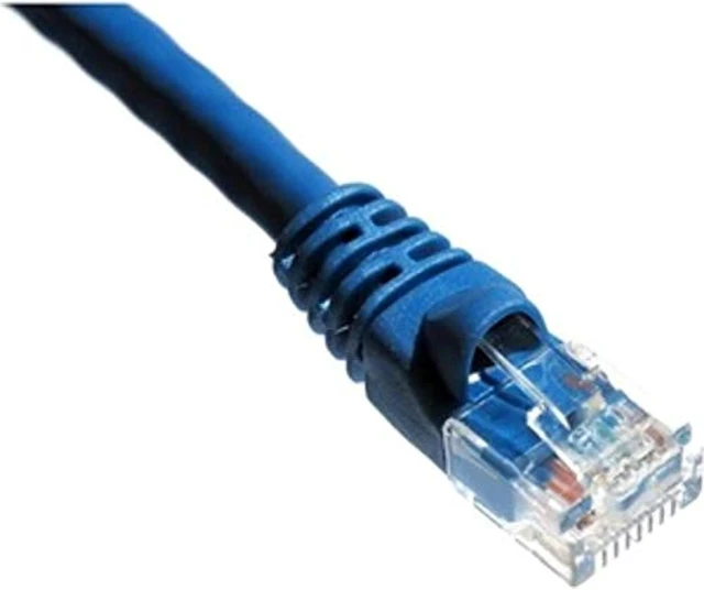 Alt view image 5 of 6 - Axiom AXG95785 Patch Cable - Rj-45 (M) To Rj-45 (M) - 25 Ft - Utp - Cat 6A - Molded, Snagless, Stranded - Blue