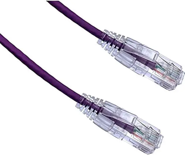 Alt view image 3 of 3 - Axiom C6ABFSB-P100-AX Bendnflex Ultra-Thin - Patch Cable - Rj-45 (M) To Rj-45 (M) - 100 Ft - Foiled Unshielded Twisted Pair (F/Utp) - Cat 6A - Snagless, Stranded - Purple