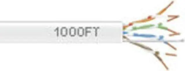 Alt view image 9 of 11 - Black Box EYN852A-PB-1000 CAT5e 350-MHz Solid Bulk Cable - Unshielded, CMP, Plenum, White, 1000 ft. Pull Box