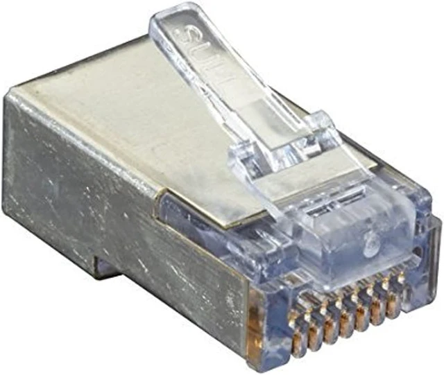 Alt view image 9 of 9 - Black Box C5EEZSP-100PAK Black Box Shielded CAT5e EZ-RJ45 Modular Plugs, 100-Pack - 100 Pack - 1 x RJ-45 Male