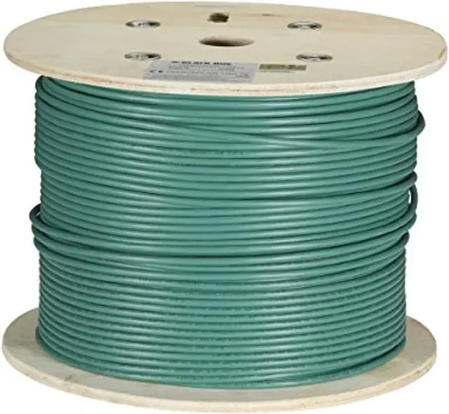 Alt view image 6 of 6 - Black Box 1000ft Cat6A Stranded UTP 650 MHz CM PVC Bulk Cable C6ABC50STRGN1000