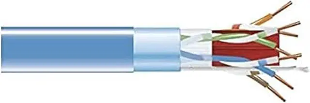 Alt view image 3 of 4 - Black Box CAT6A 500-MHz Bulk Cable - F-UTP, Plenum, Solid, Blue, 1000-ft.