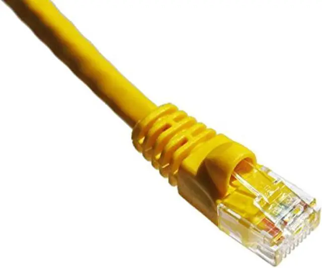 Alt view image 7 of 8 - Axiom C6AMB-Y3-AX Patch Cable - Rj-45 (M) To Rj-45 (M) - 3 Ft - Utp - Cat 6A - Ieee 802.3An - Molded, Snagless, Stranded - Yellow