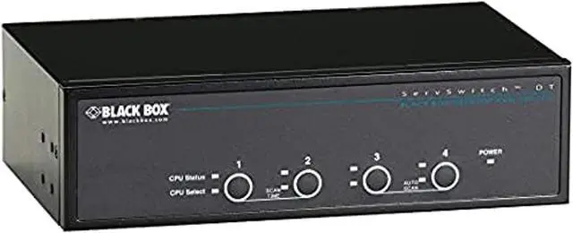 Alt view image 5 of 8 - Black Box ServSwitch DT Dual-Head DVI KVM Switch