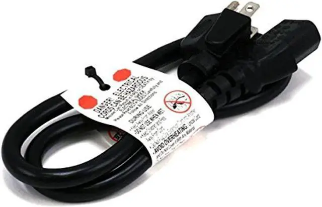 Alt view image 7 of 7 - Monoprice 2ft 16AWG Power Cord Cable w/ 3 Conductor PC Power Connector Socket, 13A (NEMA 5-15P to IEC-320-C13)
