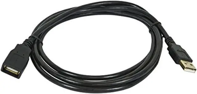 Alt view image 13 of 18 - Monoprice USB 2.0 Extension Cable - 6 Feet - Black | Type-A Male to USB Type-A Female, 28/24AWG, Gold Plated Connectors