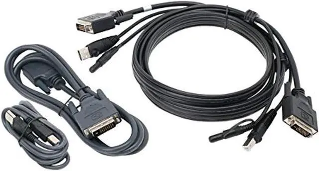 Alt view image 4 of 8 - IOGEAR G2L7203UTAA3 10 ft. Dual View DVI, USB KVM Cable Kit with Audio (TAA)