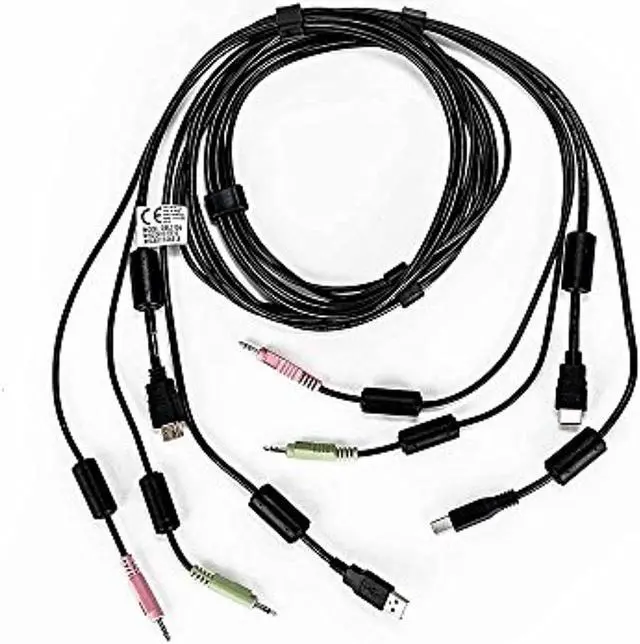 Alt view image 4 of 4 - Avocent 6 ft. USB keyboard, mouse & DisplayPort video cable with audio - Use with SV220D-001 or SV240D-001 CBL0126