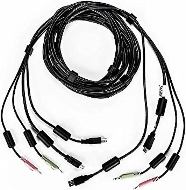 Alt view image 5 of 5 - Avocent 10 ft. USB keyboard, mouse & DisplayPort video cable with audio - Use with SV220D-001 or SV240D-001 CBL0127