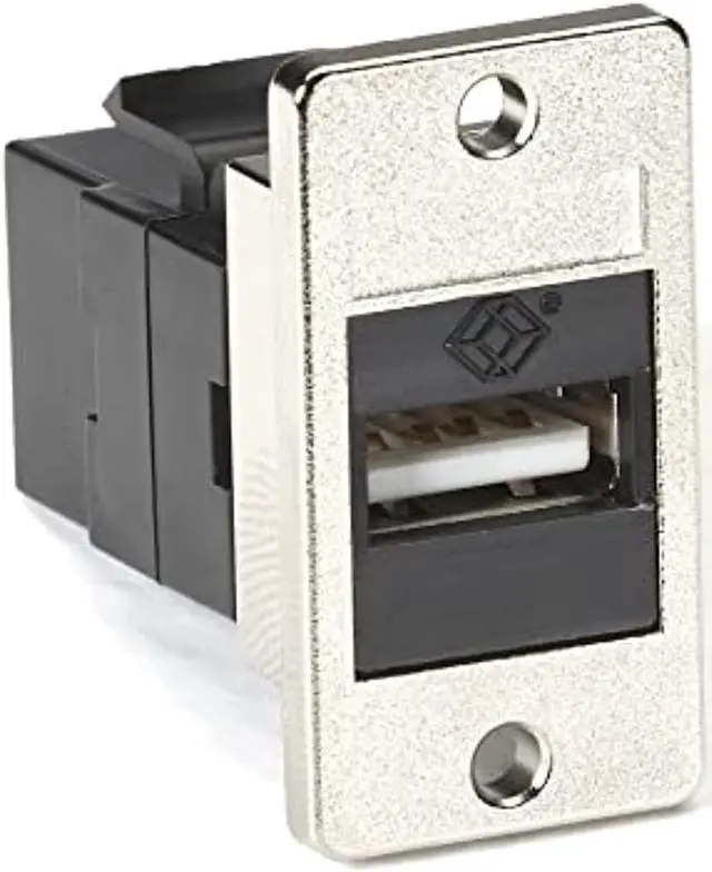 Alt view image 3 of 6 - Black Box USB A-B Panel Mount Coupler