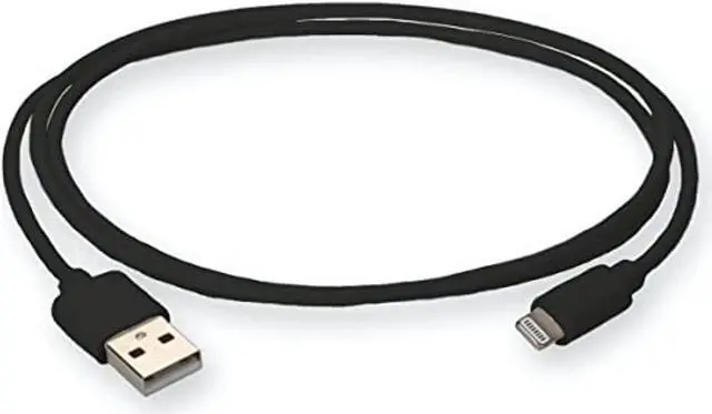 Alt view image 16 of 16 - AddOn 2.0m (6.6ft) USB 2.0 (A) Male to Lightning Male Sync and Charge Black Cable