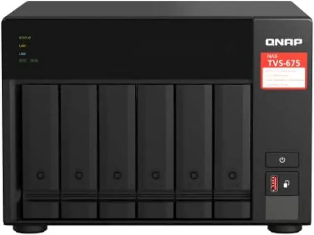 Alt view image 7 of 7 - QNAP TVS-675 8-bay NAS/iSCSI IP-SAN, ZhaoXin KX-U6580 8C 2.5GHz, 8GB RAM, two 2.5GbE, 10G-ready TVS-675-8G-US