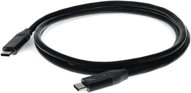 Alt view image 9 of 9 - AddOn 1.2m 4.0ft USB C 3.1 Male to Male Thunderbolt-compatible Sync and Charge Black Cable
