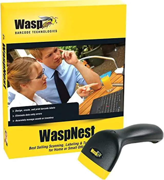 Alt view image 3 of 3 - Wasp 633808931346 WaspNest WCS3950 Suite with WCS3900 CCD Barcode Scanner, USB