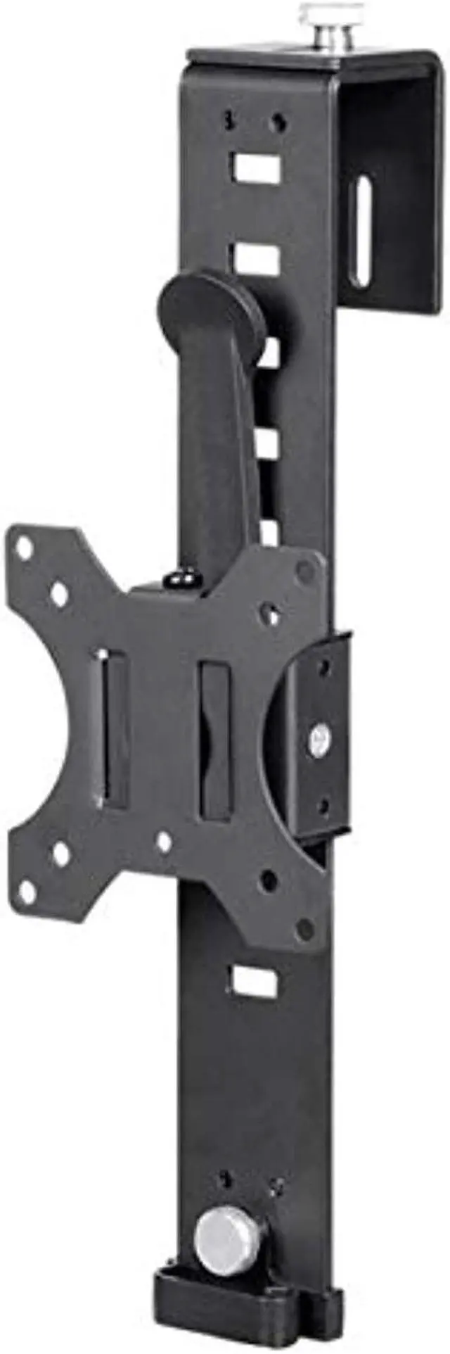 Alt view image 16 of 20 - Monoprice Cubicle Flat Panel Monitor Mount - Black | Ultra-Thin, Adjustable Height, Durable - Workstream Collection