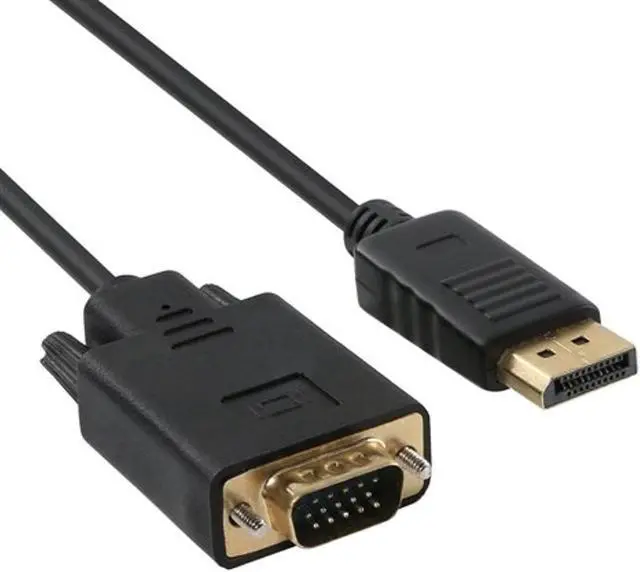 Alt view image 7 of 11 - Axiom DPMVGAM03-AX Display Cable - Hd-15 (M) To Displayport (M) - 300 Ft - Thumbscrews