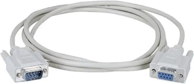 Alt view image 7 of 9 - Black Box BC00230 RS-232 Serial Cable - Shielded, PVC, Molded, DB9 Male/Female with Thumbscrews, 10 ft.