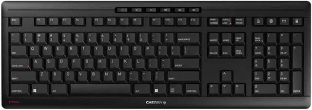 Main image of cherry stream keyboard wireless - sx scissors mechanism - gs approval - qwerty (wireless)