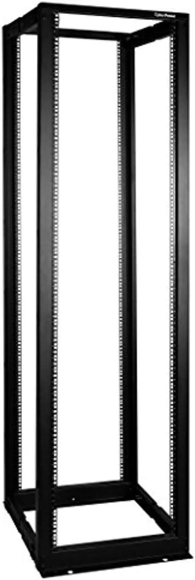 Alt view image 10 of 11 - CyberPower - CR45U40001 - CyberPower 4-post Open Frame 19 Rack - 19 45U Wide x 40 Deep Floor Standing - Black - 1760 lb