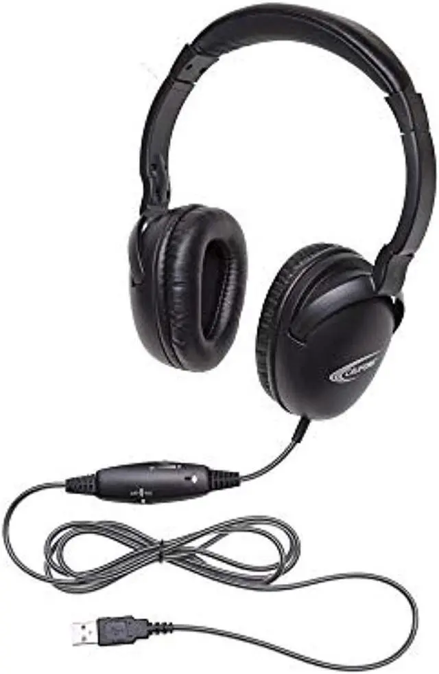 Alt view image 4 of 5 - Califone 1017IMUSB NeoTech USB Headset with Califuff Braided Cord And Volume Control