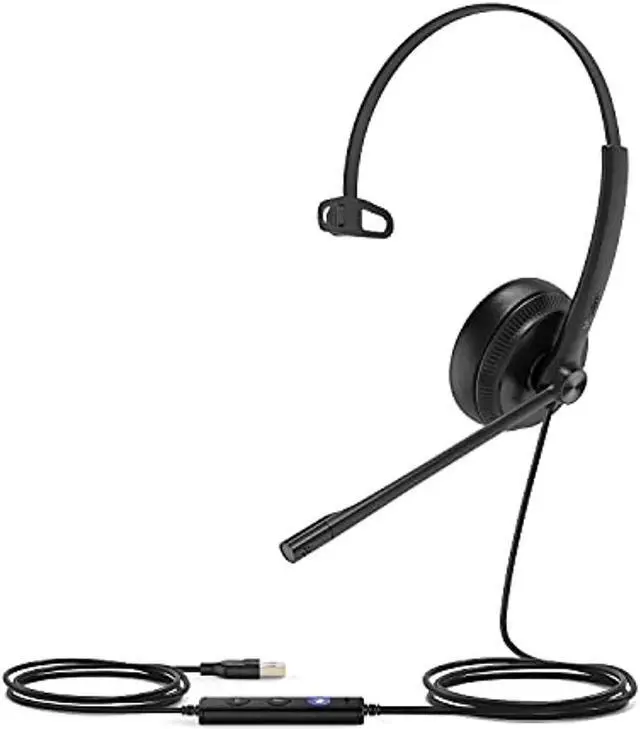 Alt view image 16 of 16 - Yealink UH34 Teams Monaural USB Wired Headset 1308014