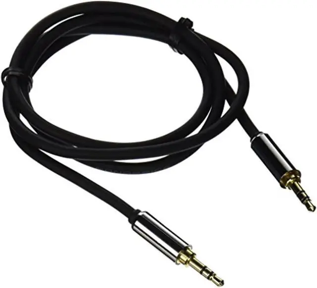 Alt view image 4 of 8 - Monoprice 109764 3-Feet 3.5mm Stereo Male to 3.5mm Stereo Male Gold Plated Cable for Mobile, Black