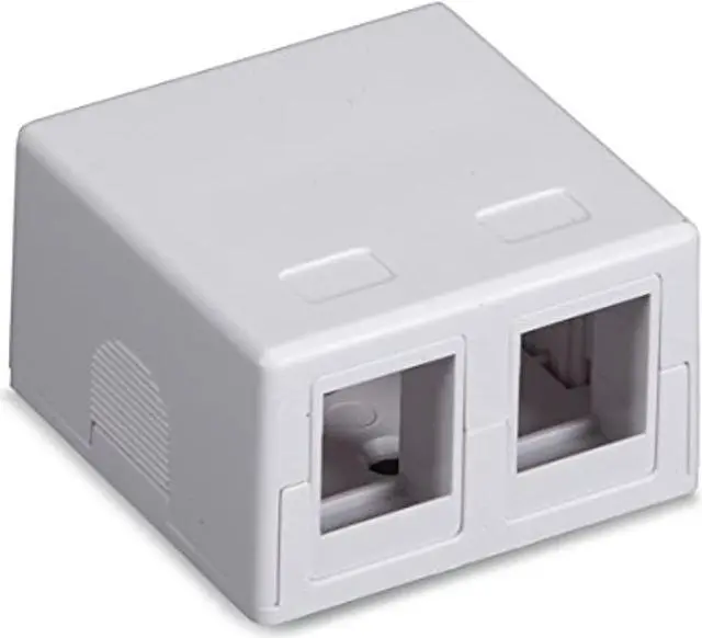 Alt view image 2 of 12 - Black Box Value Line Surface-Mount Housing 2-Port White