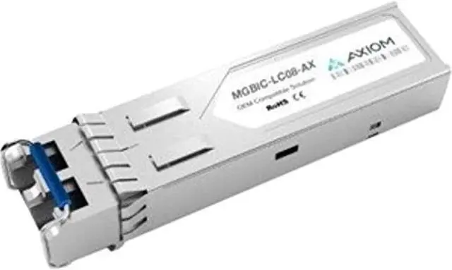 Alt view image 5 of 5 - Axiom MGBIC-LC08-AX Sfp (Mini-Gbic) Transceiver Module (Equivalent To: Extreme Mgbic-Lc08) - Gige - 1000Base-Zx - Lc Single-Mode - Up To 43.5 Miles - 1550 Nm