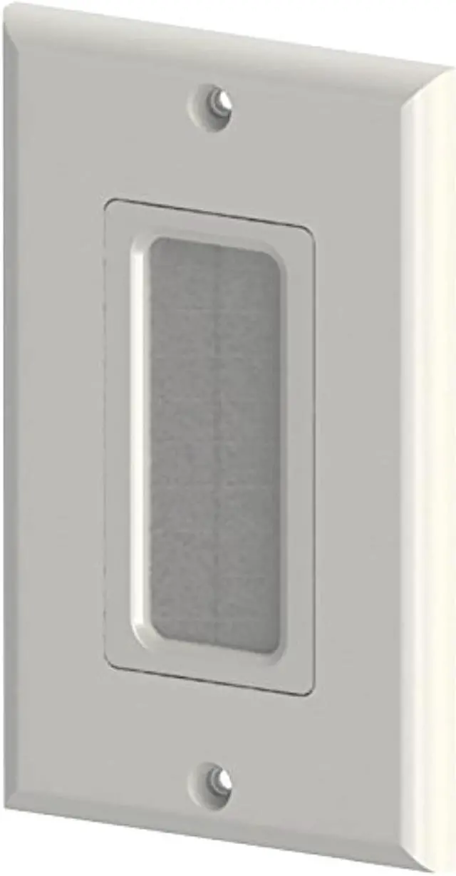 Alt view image 6 of 7 - DataComm Electronics 45-0018-WH Brush Plate Decor Insert