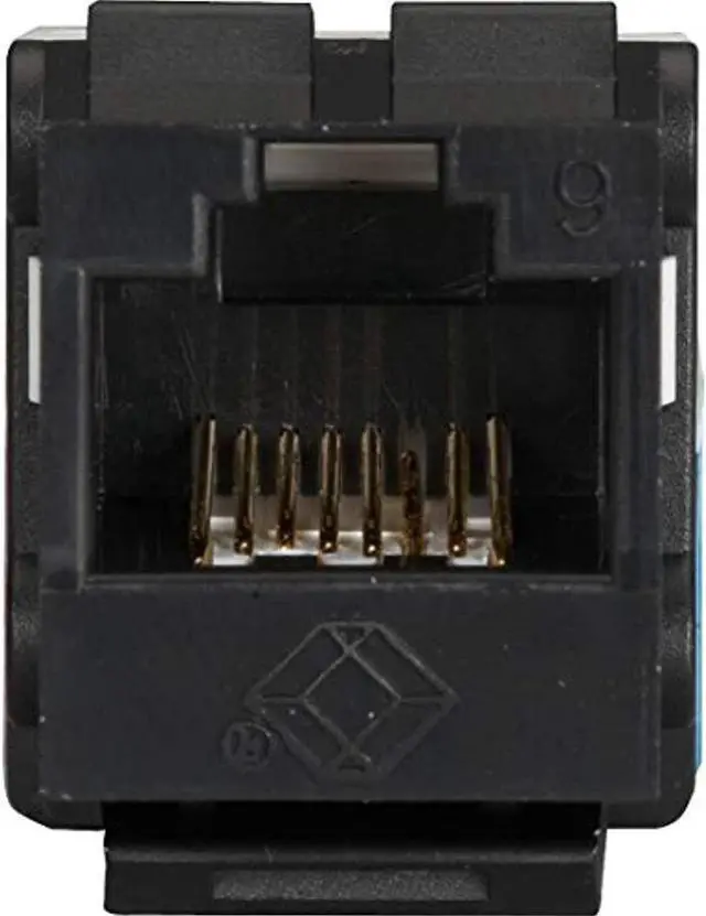 Alt view image 6 of 7 - Black Box GigaTrue2 CAT6 Keystone Jack Unshielded Black FMT631-R3