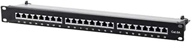 Alt view image 7 of 14 - Monoprice Cat6A 1U Patch Panel - 19in, Shielded, 24 RJ45 Ports Dual IDC, For Use With 22-26AWG Stranded And Solid Wire - Entegrade Series