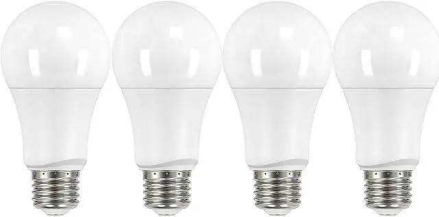 Alt view image 3 of 3 - 4Pk - Satco 9.5w A19 LED 800Lm 4000K Cool White Non-Dimmable Bulb - 60W Equiv.