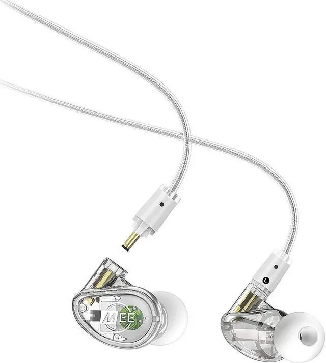 Main image of mee professional mx4 pro quad-driver hybrid musicians in ear monitor headphones with high-resolution reference sound; noise isolating earbuds earphones with optional customization & detachable cables