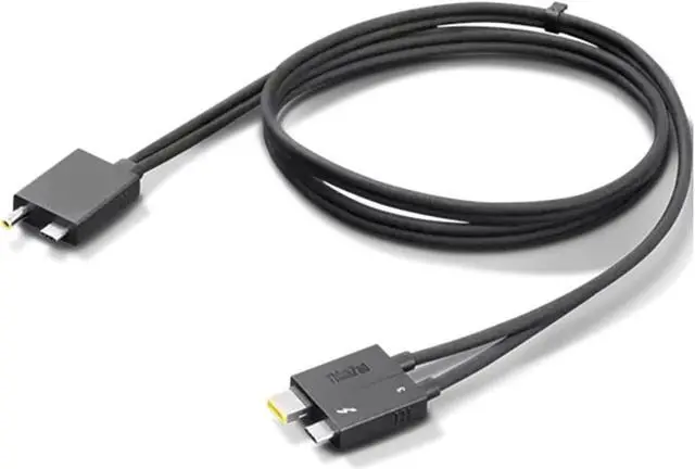 Alt view image 6 of 8 - Lenovo Thunderbolt 4 WorkStation Dock Split Cable 0.7m - 2.30 ft Thunderbolt 4 Data Transfer/Power Cable for Workstation, Dock - Second End: 1 x Thunderbolt 4 Type C - Male - 40 Gbit/s - Splitter Cabl